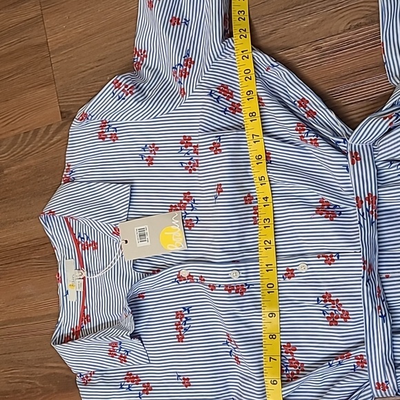 Boden Blue and White Striped Dress with Red AccentsNEW - Picture 3 of 16